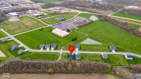 Aerial view at 402 Luellen Way, New Castle, IN