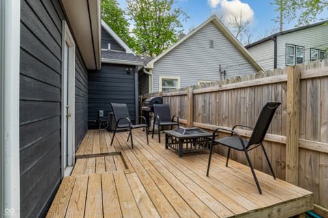 Outdoor living area at 1654 S Talbott Street, Indianapolis, IN