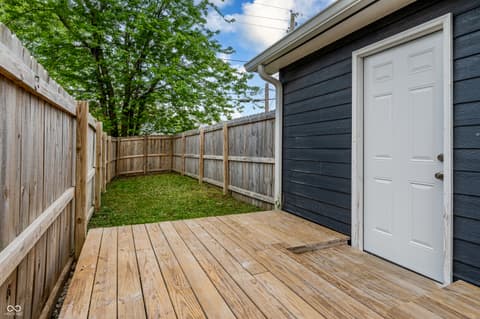 Outdoor living area at 1654 S Talbott Street, Indianapolis, IN