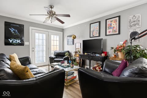 Living room at 2045 N Broadway Street, Indianapolis, IN