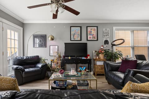 Living room at 2045 N Broadway Street, Indianapolis, IN