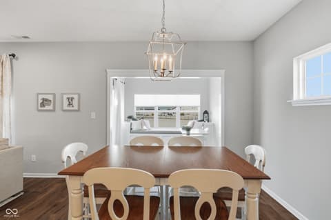 Dining room at 12328 Wright Court, Noblesville, IN