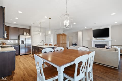 Dining room at 12328 Wright Court, Noblesville, IN