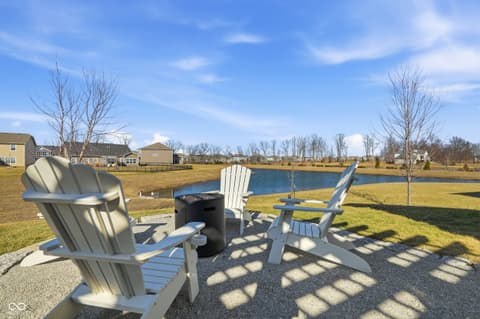 Outdoor living area at 12328 Wright Court, Noblesville, IN