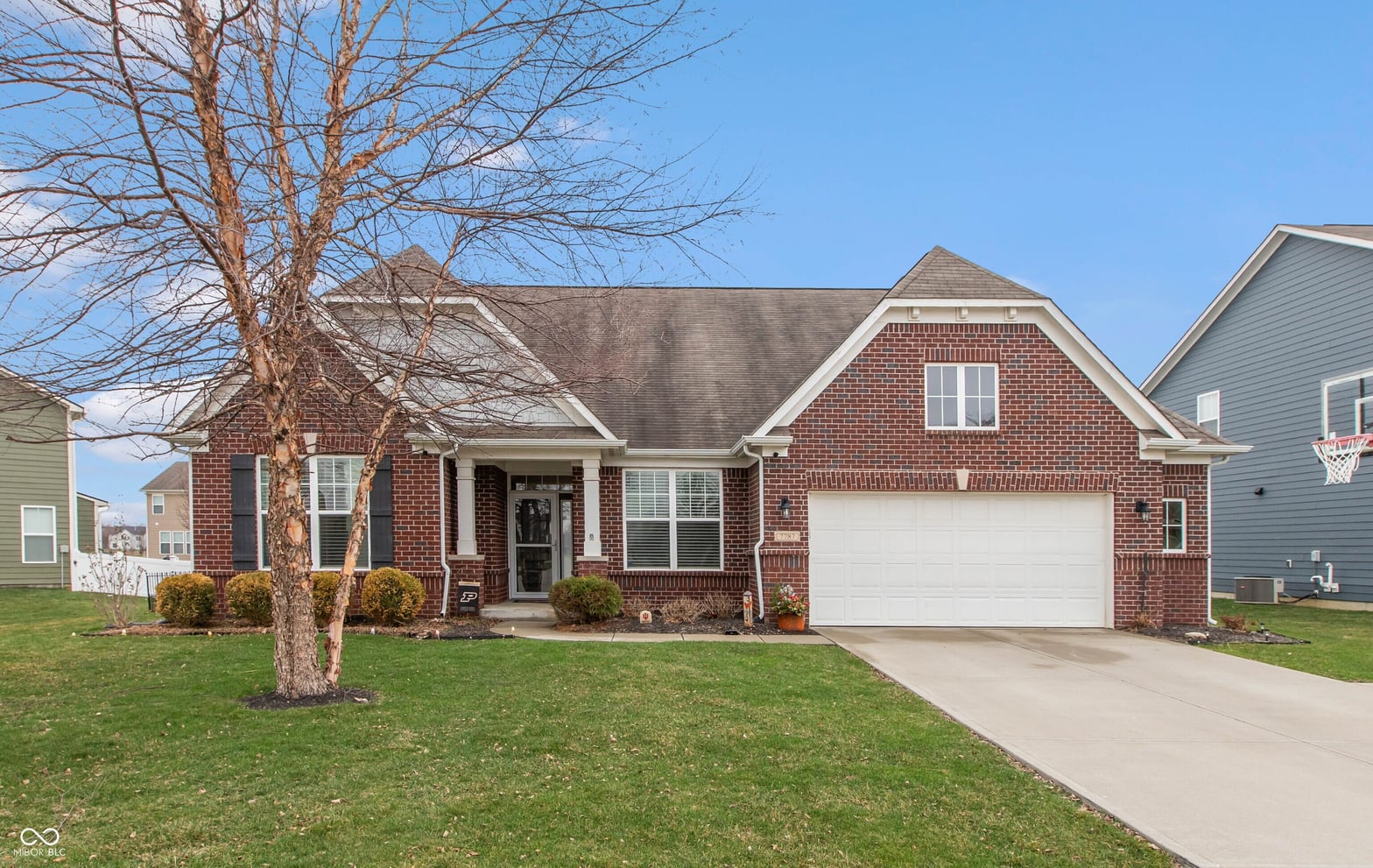 Front exterior at 7787 Rosemont Drive, Brownsburg, IN