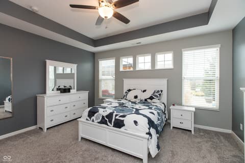 Primary bedroom at 7787 Rosemont Drive, Brownsburg, IN