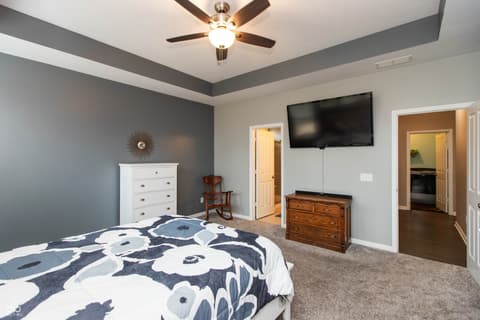 Primary bedroom at 7787 Rosemont Drive, Brownsburg, IN