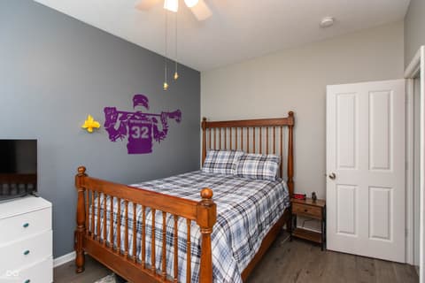 Bedroom at 7787 Rosemont Drive, Brownsburg, IN
