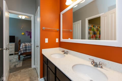 Bathroom at 7787 Rosemont Drive, Brownsburg, IN