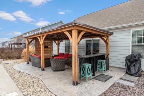 Outdoor living area at 7787 Rosemont Drive, Brownsburg, IN