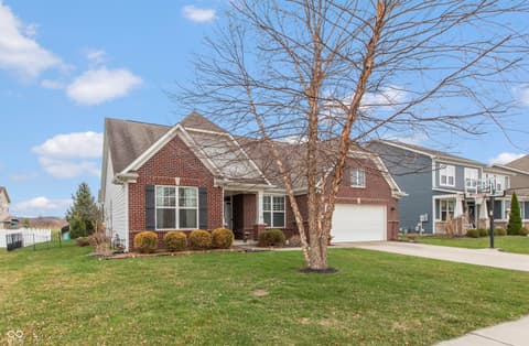 Front exterior at 7787 Rosemont Drive, Brownsburg, IN