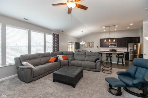 Living room at 7787 Rosemont Drive, Brownsburg, IN