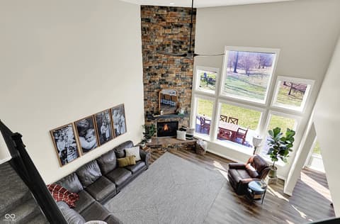Living room at 2288 Lingerman Court, Avon, IN