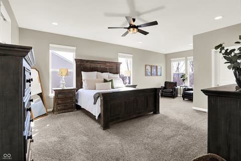 Primary bedroom at 2288 Lingerman Court, Avon, IN