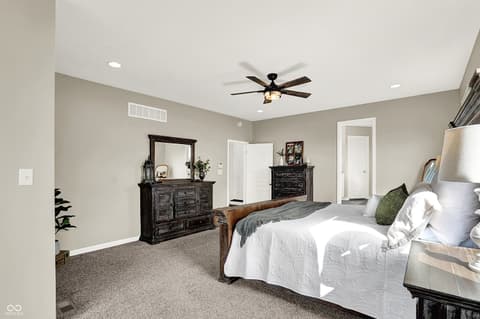 Primary bedroom at 2288 Lingerman Court, Avon, IN