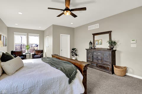 Primary bedroom at 2288 Lingerman Court, Avon, IN