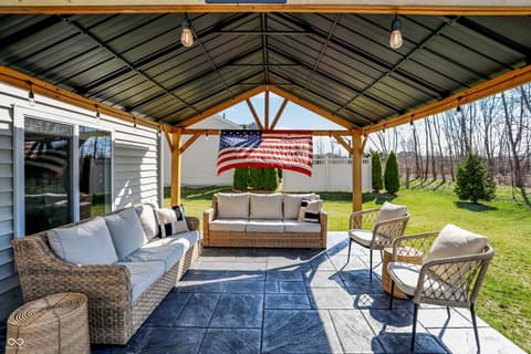 Outdoor living area at 2288 Lingerman Court, Avon, IN
