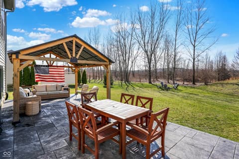 Outdoor living area at 2288 Lingerman Court, Avon, IN
