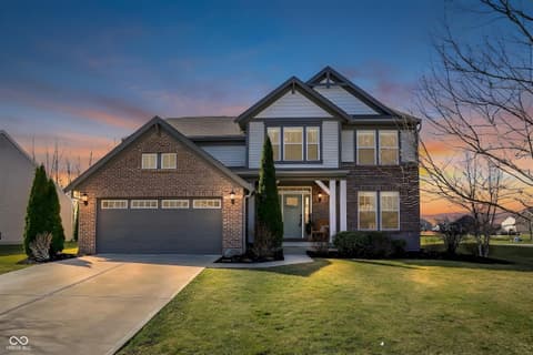 Front exterior at 2288 Lingerman Court, Avon, IN