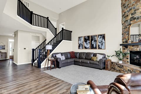 Living room at 2288 Lingerman Court, Avon, IN