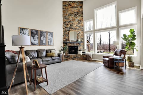 Living room at 2288 Lingerman Court, Avon, IN
