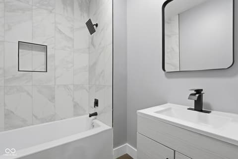 Bathroom at 631 N Spring Street, Greenfield, IN
