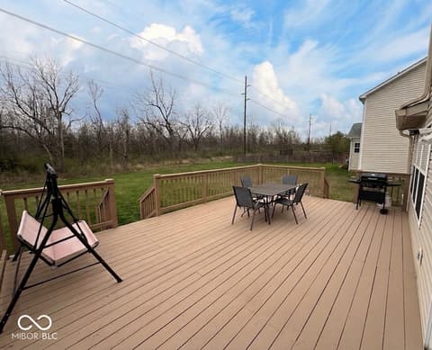 Outdoor living area at 10638 Regis Court, Indianapolis, IN