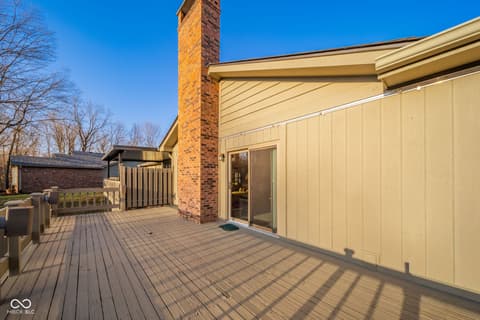 Outdoor living area at 223 Somerville Road, Anderson, IN