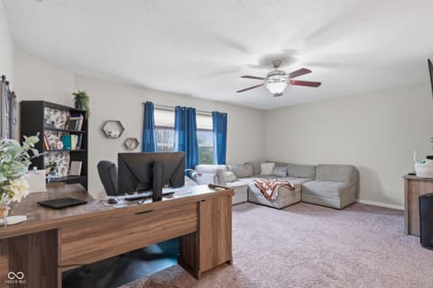 Home office at 345 Sunburst Lane, Greenwood, IN
