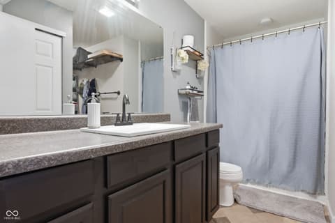 Bathroom at 345 Sunburst Lane, Greenwood, IN