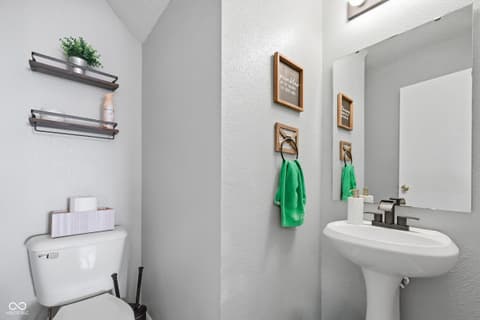Bathroom at 345 Sunburst Lane, Greenwood, IN