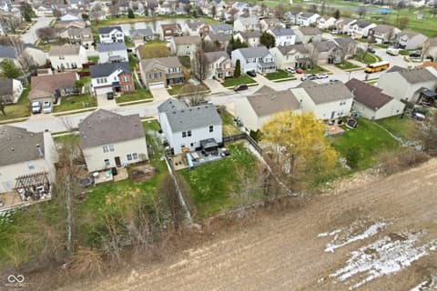 Aerial view at 345 Sunburst Lane, Greenwood, IN
