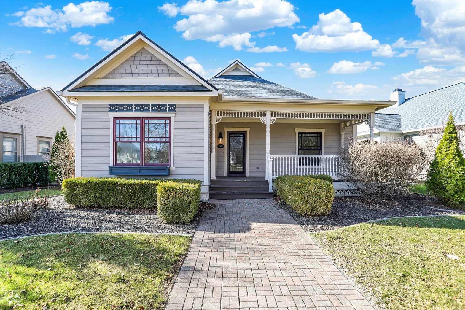 Front exterior at 12452 Burke Drive, Carmel, IN