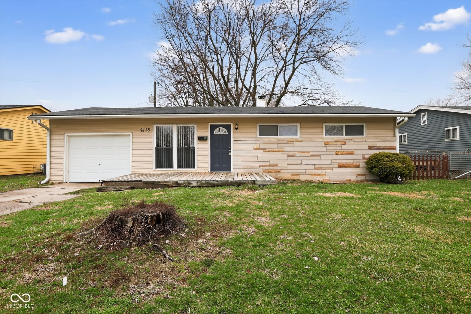 Front exterior at 2118 Newcomer Lane, Beech Grove, IN