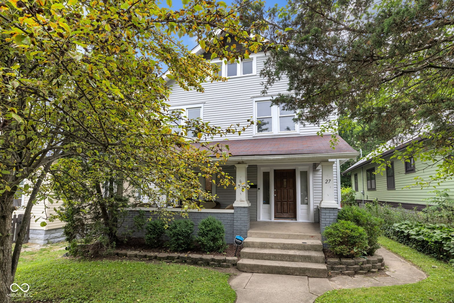 Front exterior at 27 N Hawthorne Lane, Indianapolis, IN