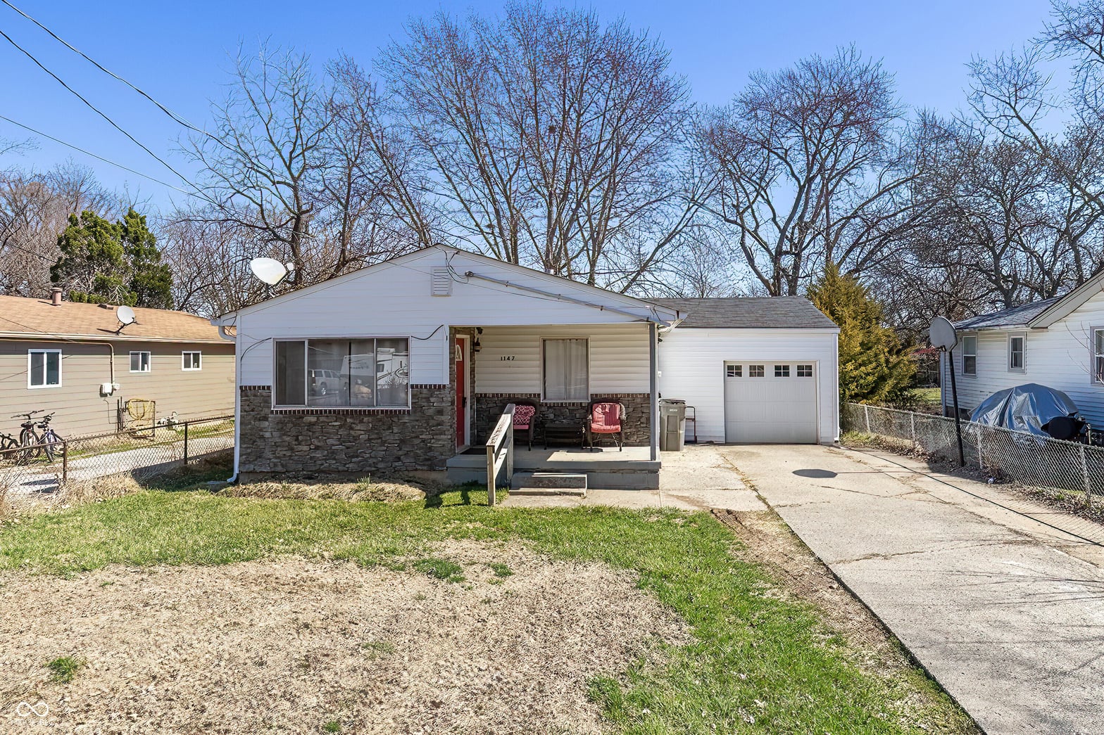 Front exterior at 1147 S Chester Avenue, Indianapolis, IN