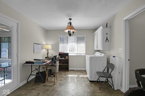 Laundry room at 700 S Buckingham Road, Yorktown, IN
