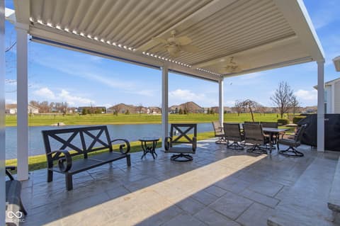 Outdoor living area at 13017 Shiraz Lane, Fishers, IN