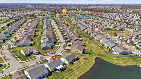 Aerial view at 13017 Shiraz Lane, Fishers, IN