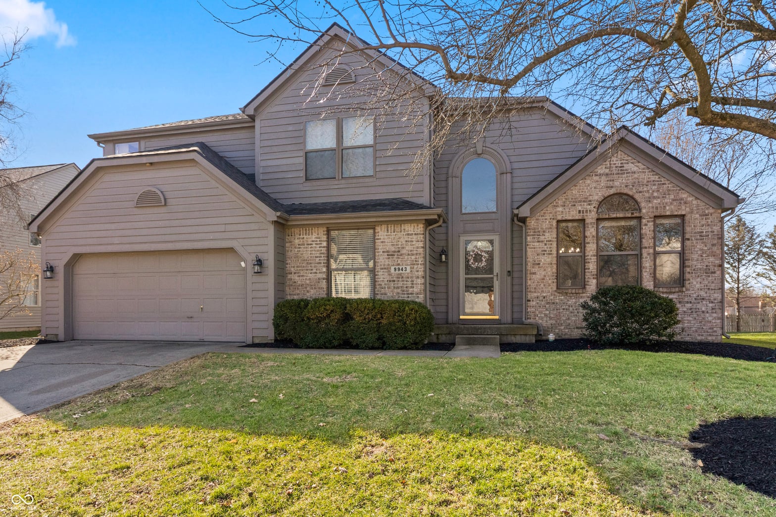 Front exterior at 9943 Deering Street, Fishers, IN