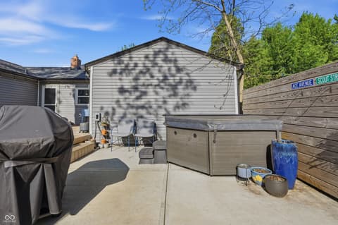 Outdoor living area at 7805 N Alton Avenue, Indianapolis, IN
