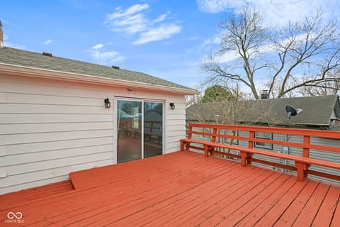 Outdoor living area at 3432 N Eaton Avenue, Indianapolis, IN