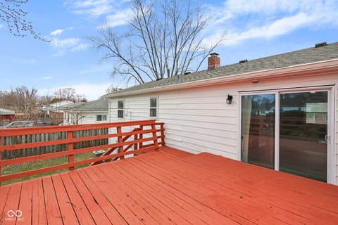 Outdoor living area at 3432 N Eaton Avenue, Indianapolis, IN