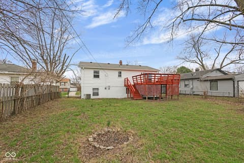 Backyard at 3432 N Eaton Avenue, Indianapolis, IN