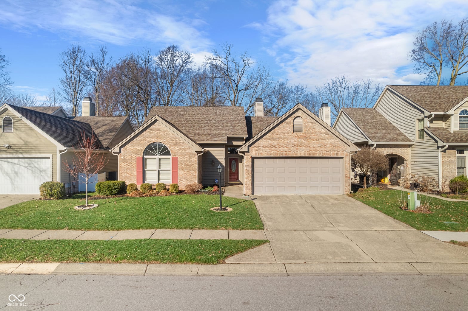 Front exterior at 7824 Chesapeake Drive W, Indianapolis, IN