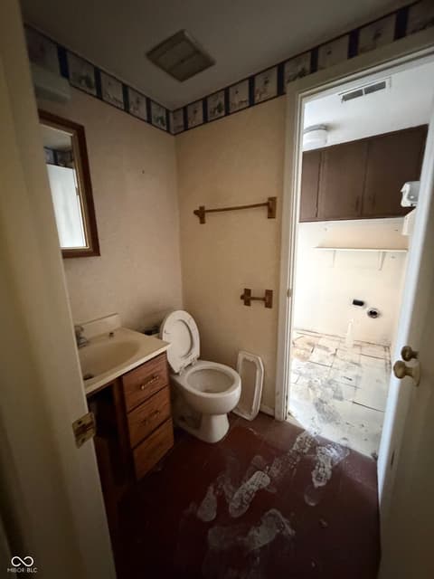 Bathroom at 6025 Wingedfoot Court, Indianapolis, IN
