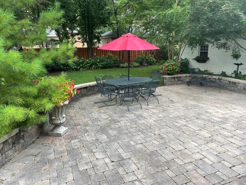 Outdoor living area at 5207 N Washington Boulevard, Indianapolis, IN