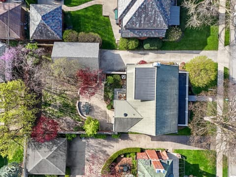 Aerial view at 5207 N Washington Boulevard, Indianapolis, IN