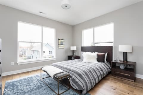 Primary bedroom at 11372 Nickel Row, Fishers, IN