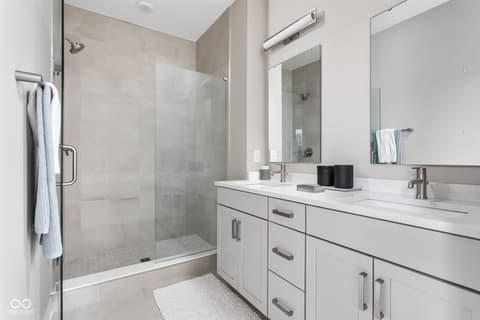 Primary bathroom at 11372 Nickel Row, Fishers, IN